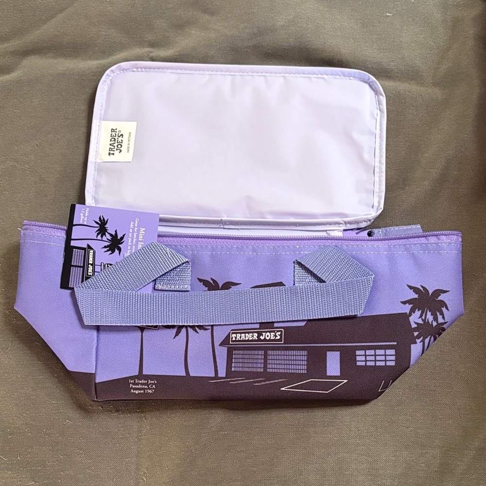 Trader Joe's Purple Insulated Lunch Bag